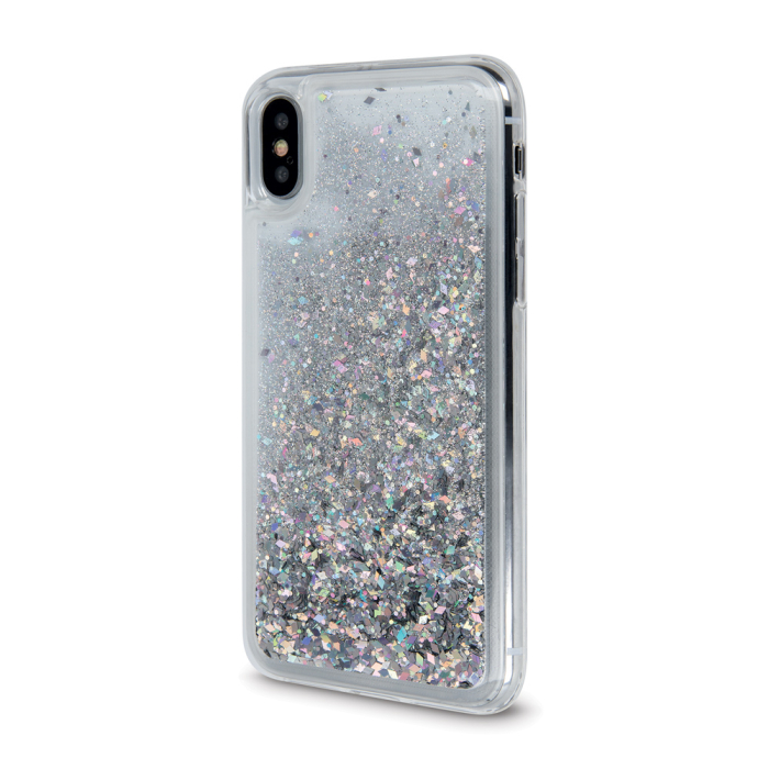 Husa sclipici lichid iPhone X/XS (5,8) silver [2]