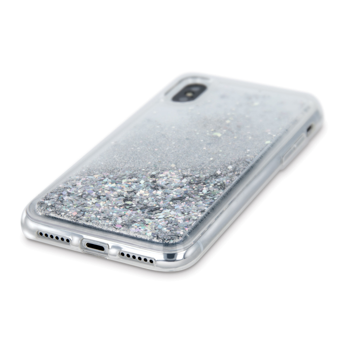 Husa sclipici lichid iPhone X/XS (5,8) silver [3]
