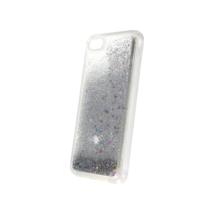 Husa sclipici lichid iPhone X/XS argintiu [2]