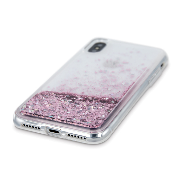 Husa sclipici lichid iPhone XR (6,1) pink [2]