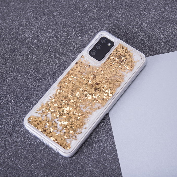 Husa sclipici lichid pentru Samsung A13 4G auriu [8]