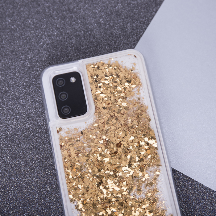 Husa sclipici lichid pentru Samsung A13 4G auriu [7]