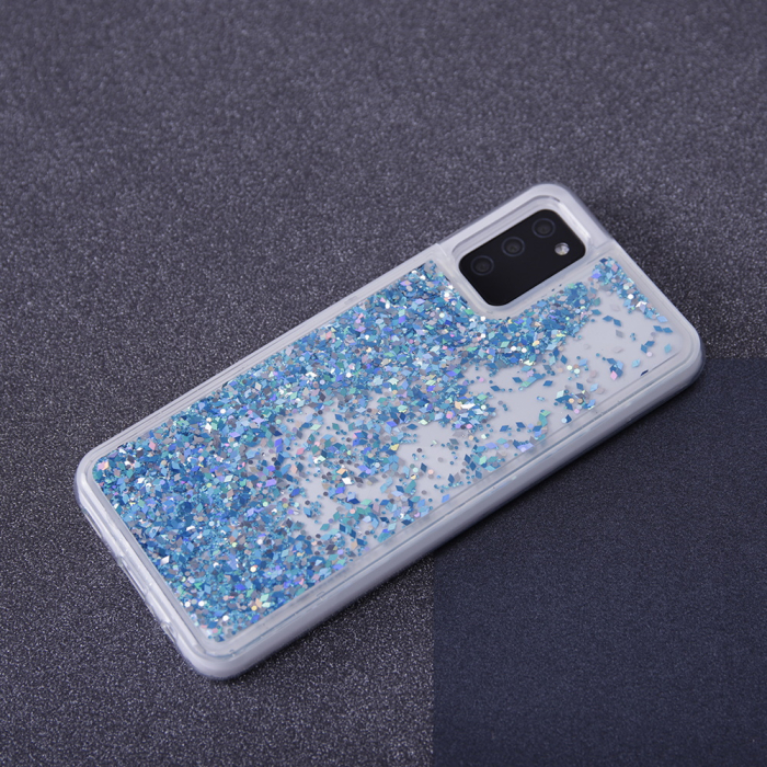Husa sclipici lichid pentru Samsung A13 5G / A04S albastru [8]