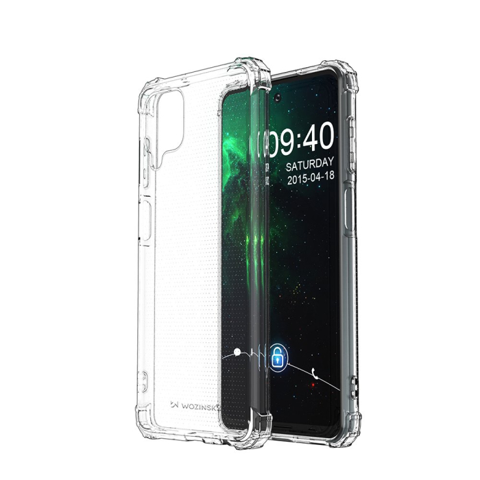 Husa silicon antisoc military grade pentru Samsung Galaxy A12 / Galaxy M12 transparent [4]