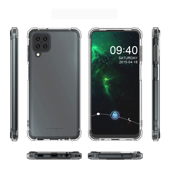 Husa silicon antisoc military grade pentru Samsung Galaxy A12 / Galaxy M12 transparent [6]