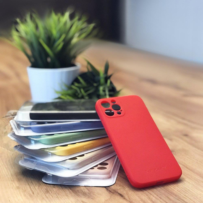 Husa silicon colorat Wozinsky iPhone 12 Pro red [3]