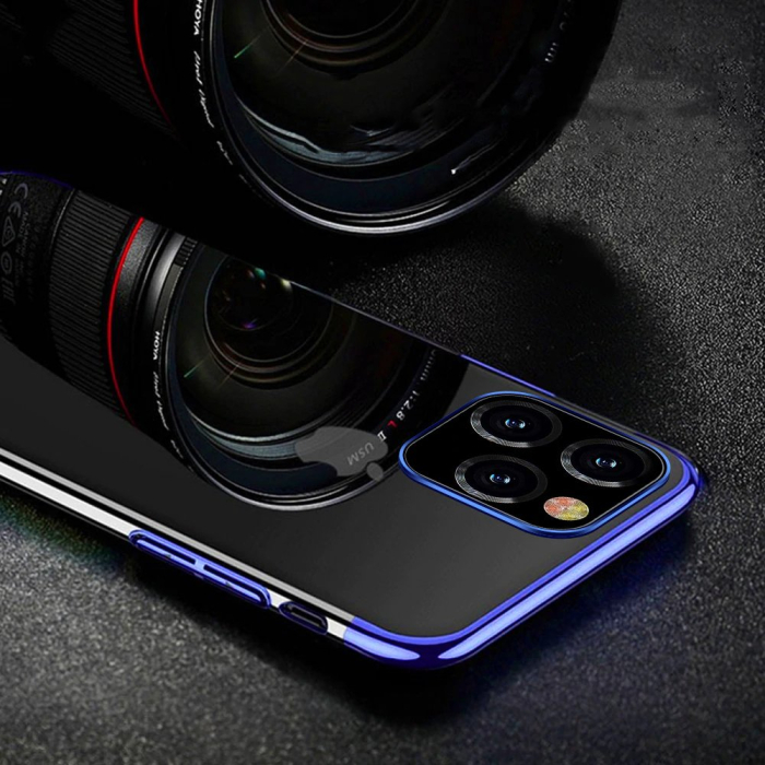 Husa Silicon Electroplating pentru Huawei Nova 5T / Honor 20 / Honor 20 Pro / Honor 20S albastra [3]