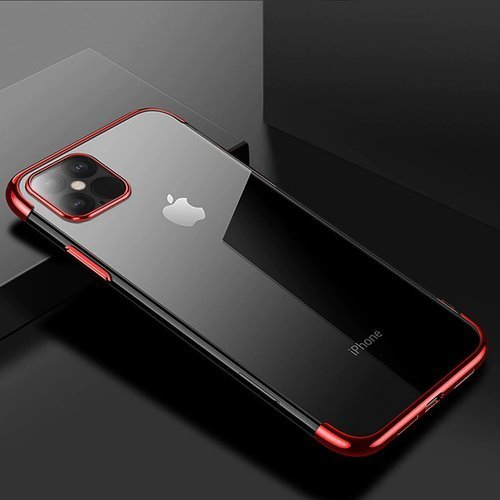 Husa Silicon Electroplating pentru iPhone 12 Pro Max rosie [3]
