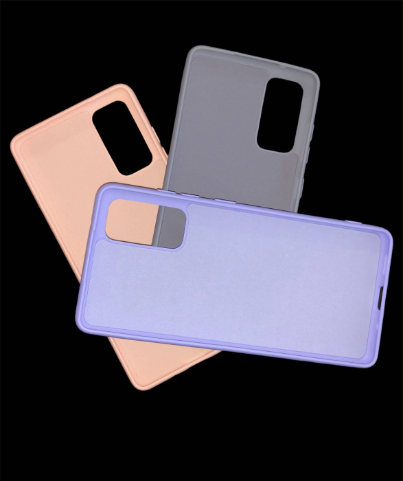 Husa silicon interior catifea Samsung S20 FE lavender,cu interior catifea, din silicon [5]