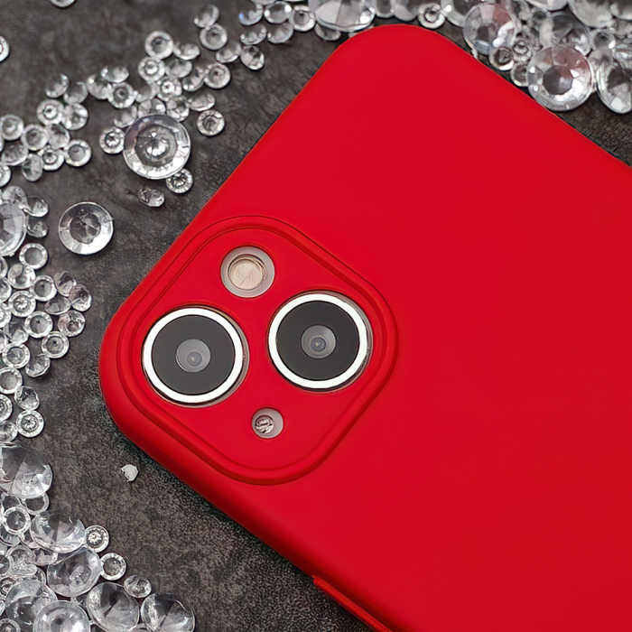 Husa silicon interior soft iPhone 15 6,1" red [8]