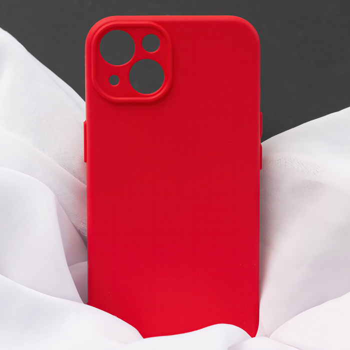 Husa silicon interior soft iPhone 15 6,1" red [10]