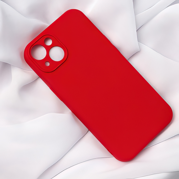 Husa silicon interior soft iPhone 15 6,1" red [9]