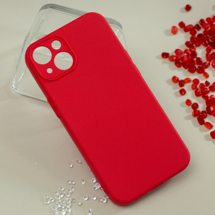 Husa silicon interior soft iPhone 15 6,1" red [4]