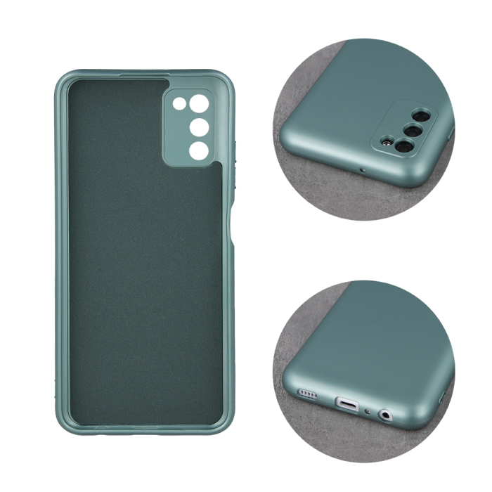 Husa silicon Metallic iPhone 11 green [3]