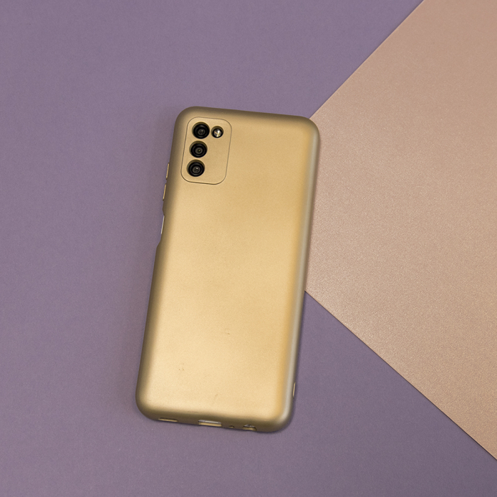 Husa silicon Metallic pentru Samsung A22 5G auriu [4]