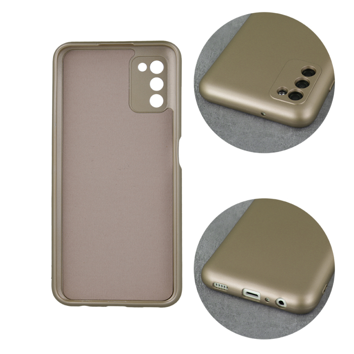 Husa silicon Metallic pentru Samsung A22 5G auriu [3]