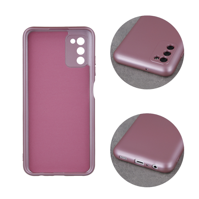 Husa silicon Metallic pentru Samsung A22 5G pink [3]