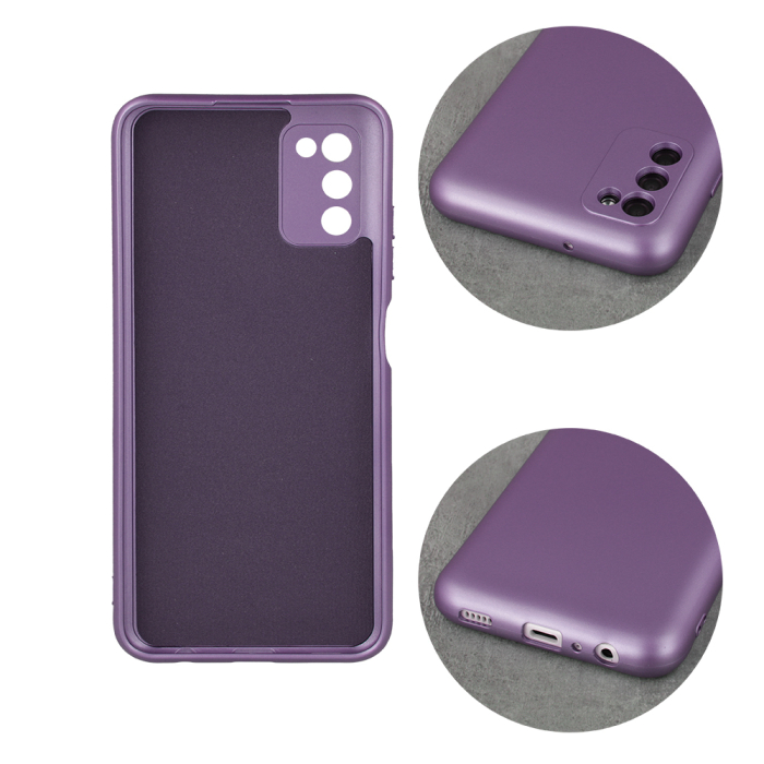 Husa silicon Metallic pentru Samsung A22 5G violet [3]