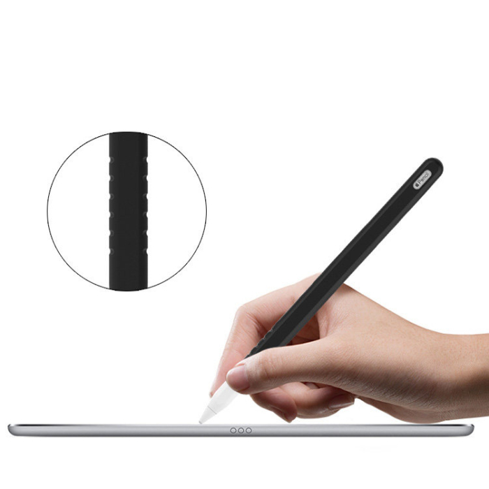Husa silicon pentru Apple Pencil 2 white [4]