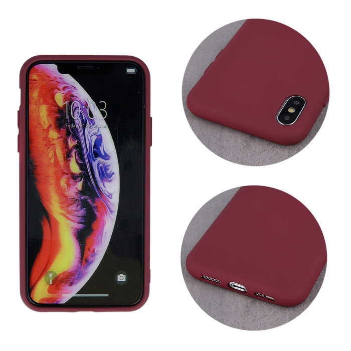 Husa silicon pentru iPhone 13 Pro Max 6,7" visiniu [3]