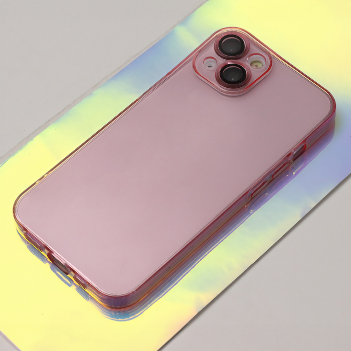 Husa Slim Color iPhone 11 pink, protectie camera inclusa [3]