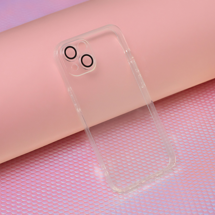 Husa Slim Color iPhone 11 transparent, sticla camera inclusa [5]