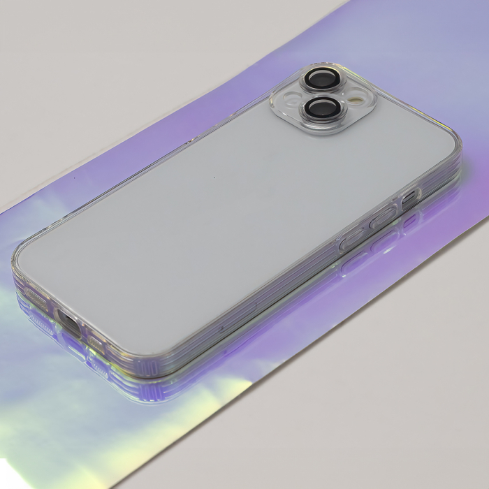 Husa Slim Color iPhone 13 6.1" transparent, sticla camera inclusa [6]