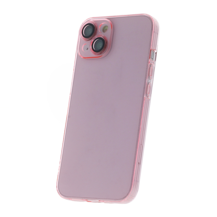 Husa Slim Color iPhone 14 Pro Max 6,7" pink, sticla camera inclusa [2]