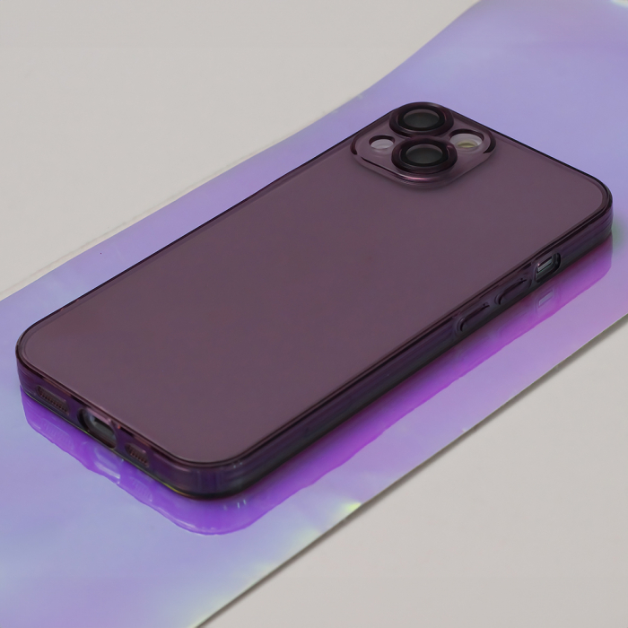Husa Slim Color Samsung S20 FE / S20 Lite / S20 FE 5G plum, sticla camera inclusa [6]