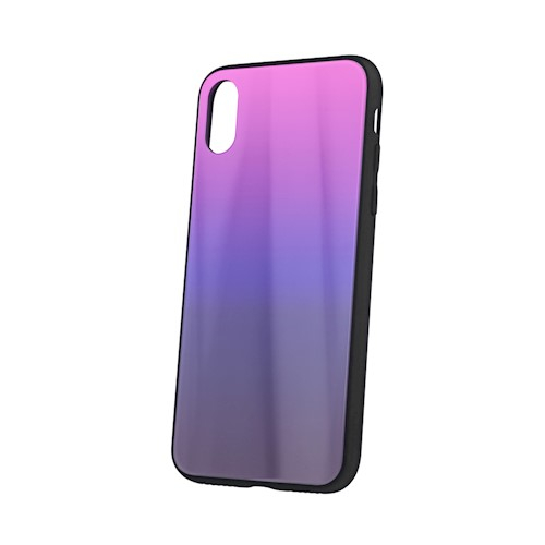Husa spate sticla Aurora Samsung A12 / M12 pink- black [2]