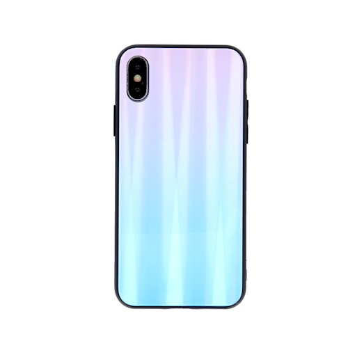Husa spate sticla Aurora Xiaomi Redmi Note 10 4G / 10S blue-pink [1]