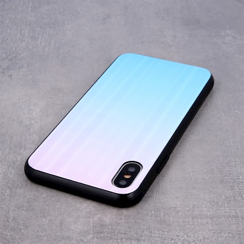 Husa spate sticla Aurora Xiaomi Redmi Note 10 4G / 10S blue-pink [5]
