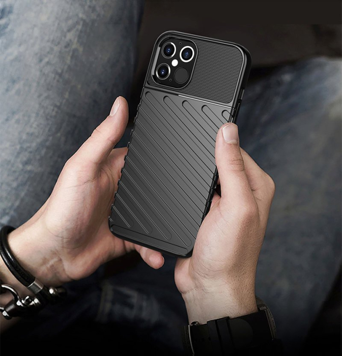 Husa Xiaomi Poco X3 Pro / Poco X3 NFC negru, silicon mat, slim [4]