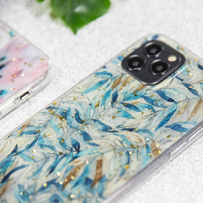 Husa Xiaomi Redmi 10 / Redmi 10 2022  Boho leaves, model Glam, spate dur, margine silicon [4]