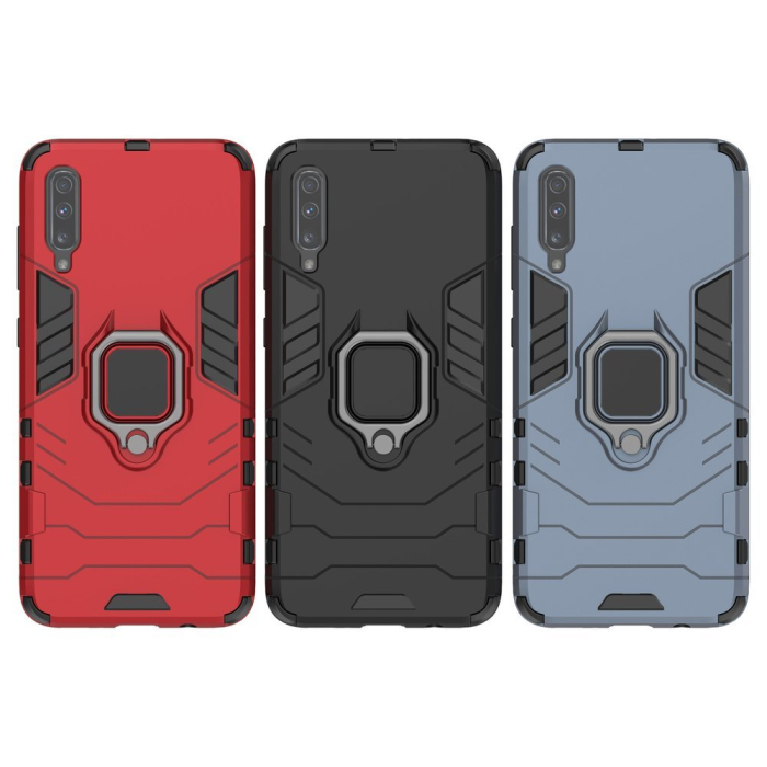 Husa Xiaomi Redmi 8A / Xiaomi Redmi 8, Armor cu inel, rosie [2]