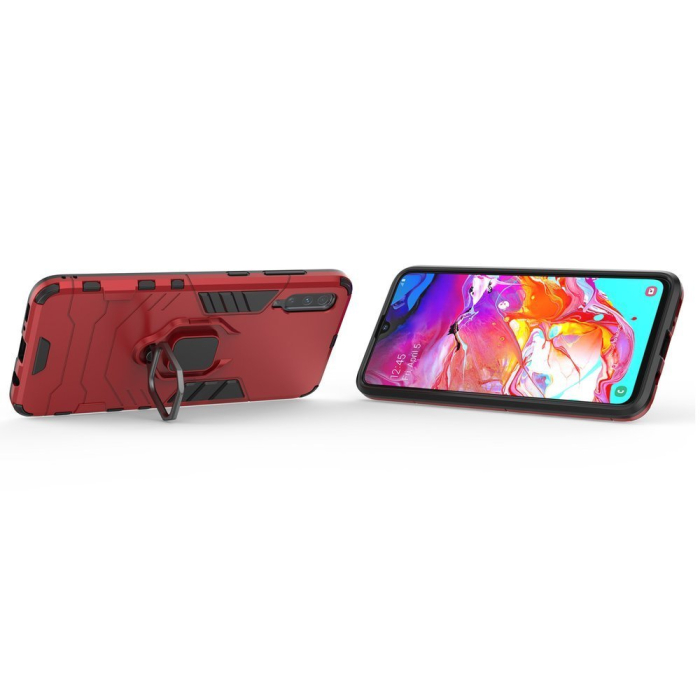 Husa Xiaomi Redmi 8A / Xiaomi Redmi 8, Armor cu inel, rosie [3]