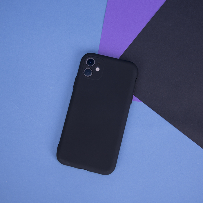 Husa Xiaomi Redmi 9A / 9AT / 9i negru,cu interior catifea, din silicon [5]