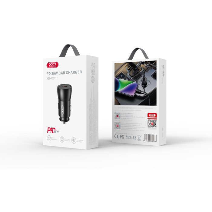 Incarcator auto XO CC57 PD 25W 1x black [2]