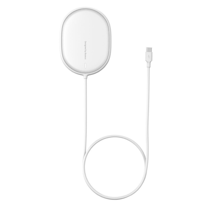 Incarcator magnetic wireless Qi 15 W (compatibil MagSafe) alb (WXQJ-02) [2]