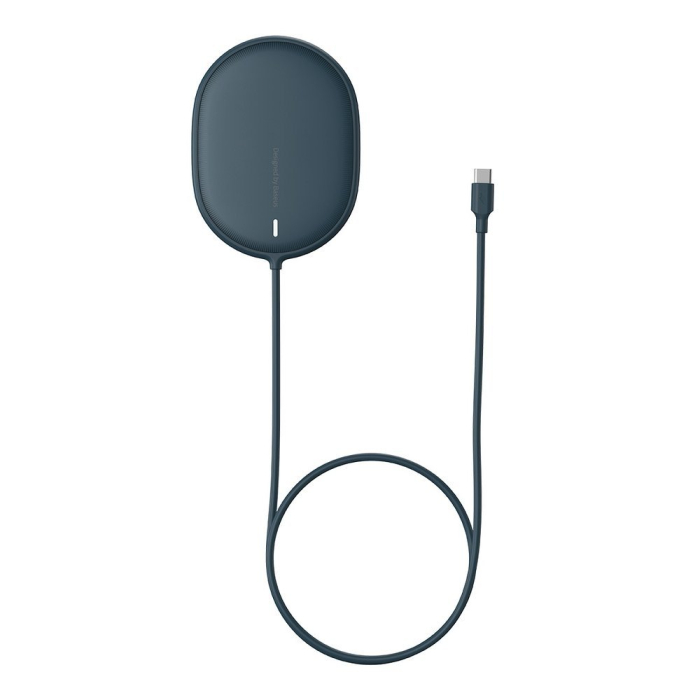 Incarcator magnetic wireless Qi 15 W (compatibil MagSafe) albastru (WXQJ-03) [2]