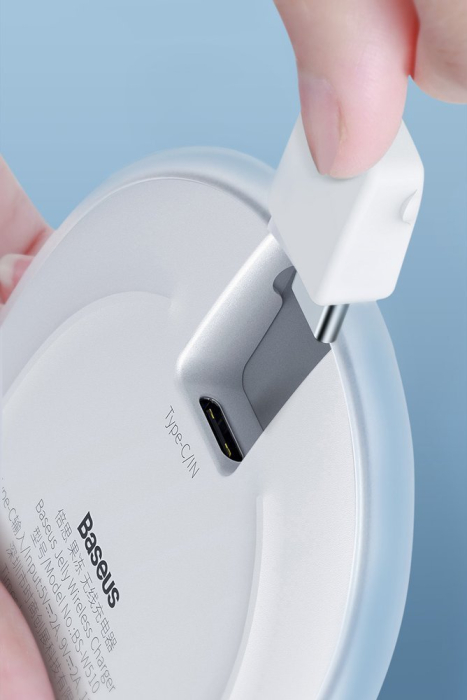 Incarcator wireless Jelly QI 15 W + cablu USB - USB Type C alb (WXGD-02) [5]