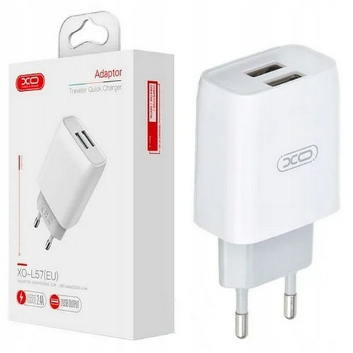 Incarcator XO L57 2x USB 2.4A alb [3]