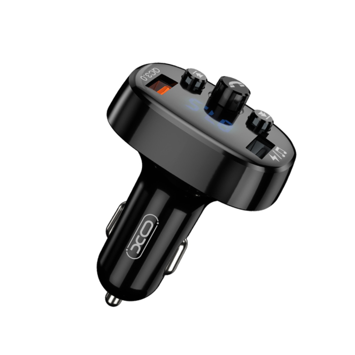 Modulator FM XO BCC03 Bluetooth MP3 cu incarcator auto 18W negru [3]