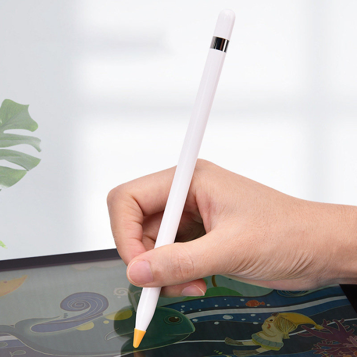 Set 8 varfuri de protectie din silicon pentru Apple Pencil 2/1, alb [4]