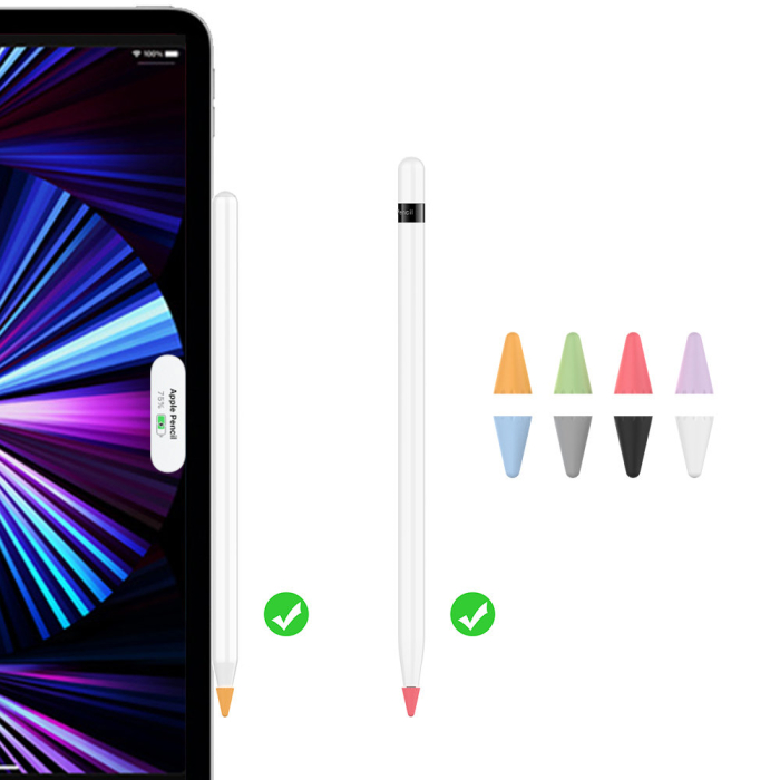 Set 8 varfuri de protectie din silicon pentru Apple Pencil 2/1, multicolor [4]