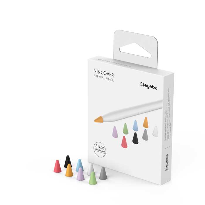 Set 8 varfuri de protectie din silicon pentru Apple Pencil 2/1, multicolor [3]