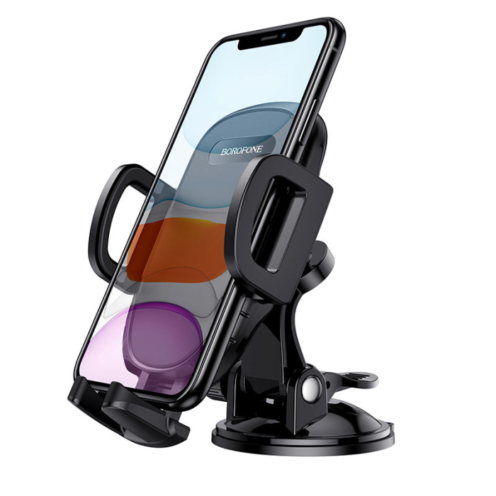 Suport auto - cu prindere pe bord sau parbriz -  Borofone BH37, negru [5]
