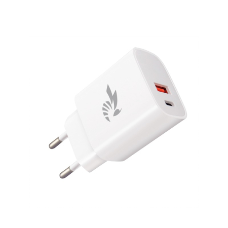 Incarcatoare priza - Adaptor priza BeePower BC-4, 20W, PD, USB-C + USB3.0, alb