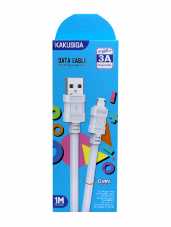 Micro USB - Cablu 3A USB / Micro, alb, 1 m, KSC-806