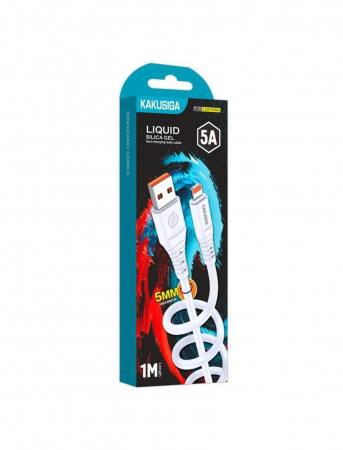 Lightning - Cablu 5A USB / Lightning, alb, 1m, KSC-803
